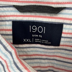 Wear it with slacks or shorts untucked. Great for a warm weather tailored look!